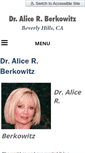 Mobile Screenshot of dr-aliceberkowitz.com